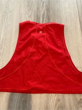 lululemon athletica Bright Red Performance Tank Top
